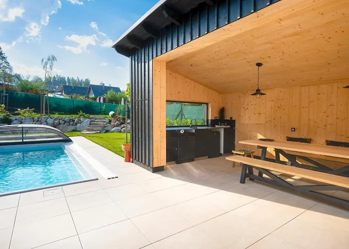 Smrzovka - Luxury House With Swimming Pool, Jacuzzi, Garden And Bbq