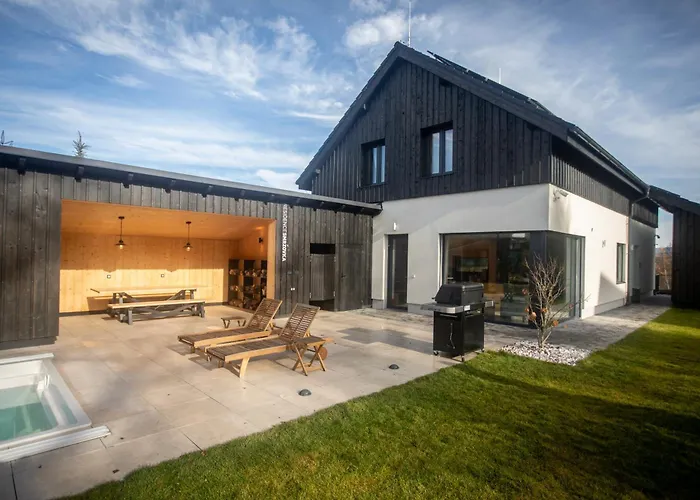 Smrzovka - Luxury House With Swimming Pool, Jacuzzi, Garden And Bbq *